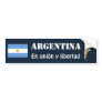Argentina Flag and Map Bumper Sticker