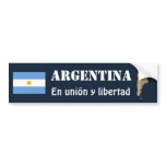 Argentina Flag and Map Bumper Sticker