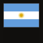 Argentina Flag Map Spaghetti Top
