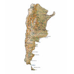 Argentina Flag and Map T-Shirt