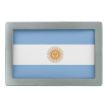 Argentina Flag Belt Buckle