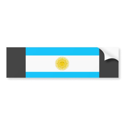 Argentina Flag Bumper Stickers by coolcountry