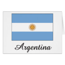 Argentina Flag Design Greeting Cards