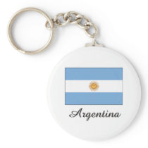 Argentina Flag Design Keychains