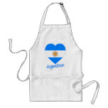 Argentina Flag Heart Apron