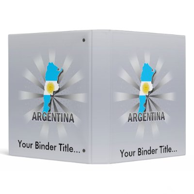 Argentina Flag Map 2.0 Binder by representmycountry