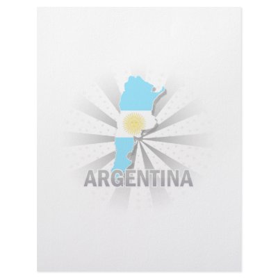 Argentina Flag Map 2.0 Letterhead Template by representmycountry