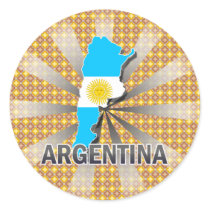 Argentina Flag Map 2.0 Stickers