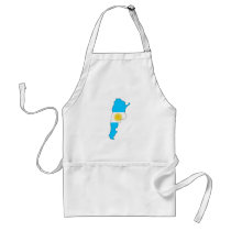 Argentina flag map aprons