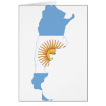 Argentina Flag map AR cards