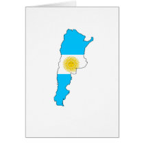 Argentina flag map cards