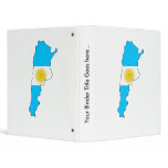 Argentina Flag Map full size Binder