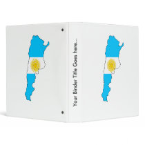 Argentina Flag Map full size Binder