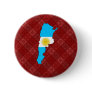 Argentina Flag Map full size Button