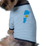 Argentina Flag Map full size Pet Tee
