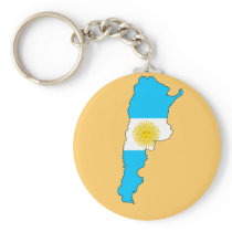 Argentina flag map keychain