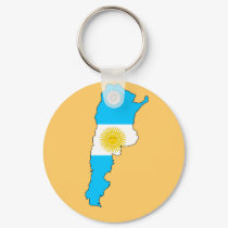 Argentina flag map keychains by FlagStore Argentina flag map keychains