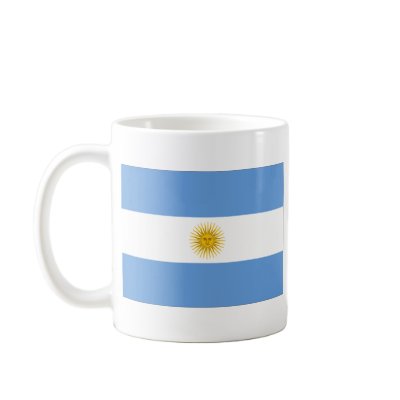 Argentina Flag ~ Map Mug by FlagAndMap