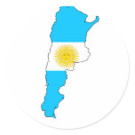 Argentina flag map sticker