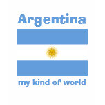 Argentina Flag + Map + Text T-Shirt