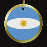 Argentina Fisheye Flag Ornament