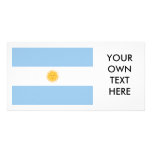 Argentina Flag Personalized Photo Card