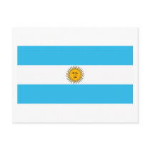Argentina Flag Postcard