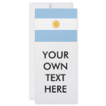 Argentina Flag Customized Rack Card