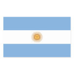 Argentina Flag Rectangle Sticker