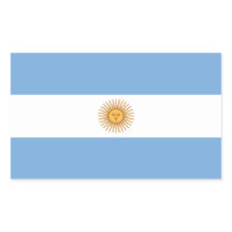 Argentina Flag Rectangle Sticker