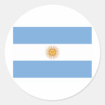 Argentina flag round sticker