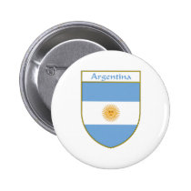 Argentina Flag Shield buttons