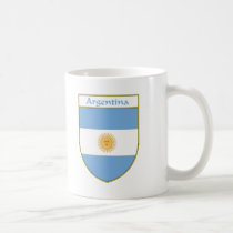Argentina Flag Shield mugs