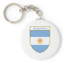 Argentina Flag Shield keychains