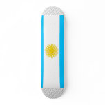 Argentina Flag Skate Board