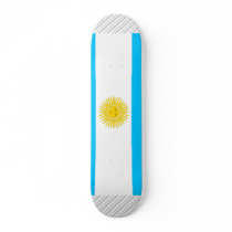 Argentina Flag Skate Board