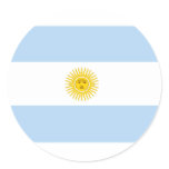 Argentina Flag Round Sticker