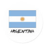 Argentina Flag Round Stickers