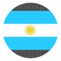 Argentina Flag Round Sticker