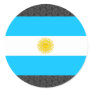Argentina Flag Round Sticker