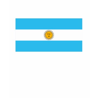 Argentina Flag T-shirt by FlagTshirts