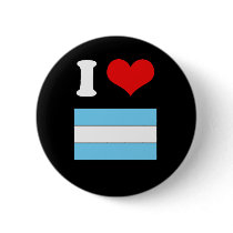Argentina Flag Tshirt Pinback Buttons