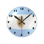 Argentina Flag Wall Clock