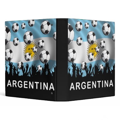 Argentina Football Vinyl Binders by myworldcup