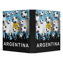Argentina Football Vinyl Binders