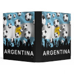 Argentina Football Vinyl Binders