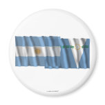 Argentina & Formosa waving flags Fridge Magnets