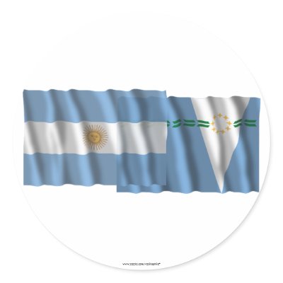 Argentina & Formosa waving flags Sticker by Vexillophile