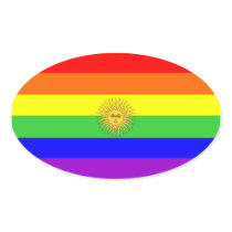 argentina gay proud rainbow flag homosexual sticker