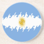 Argentina Gnarly Flag coasters by Flagnostic Argentina Gnarly Flag coasters